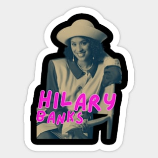 hilary banks Sticker